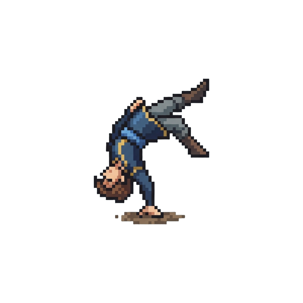 The Backflip Landing Cleanly on Both Feet
