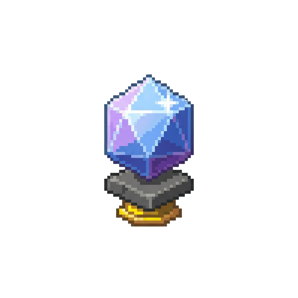 A Sparkling Crystal Dice Trophy
