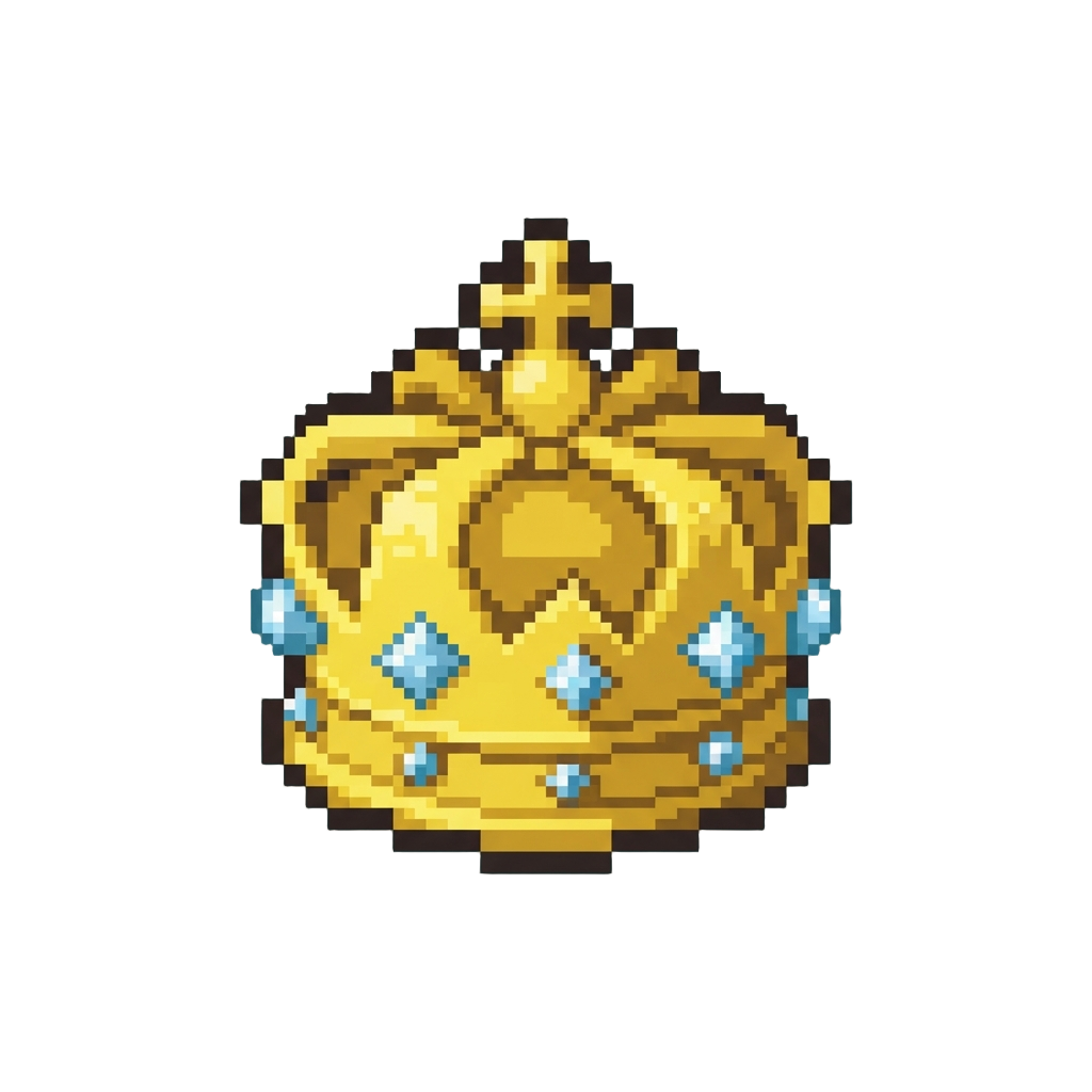 A Golden Diamond-encrusted Crown Trophy