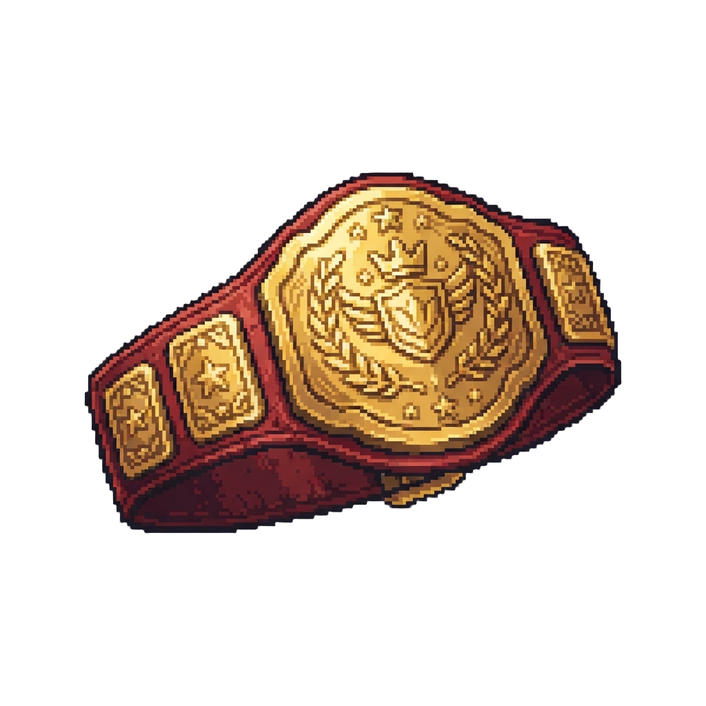A Massive Golden Championship Belt