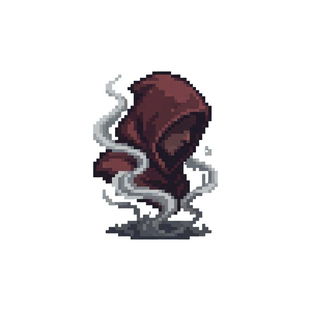 A Slow Hooded Head Tilt As Smoke Rises From the Ground