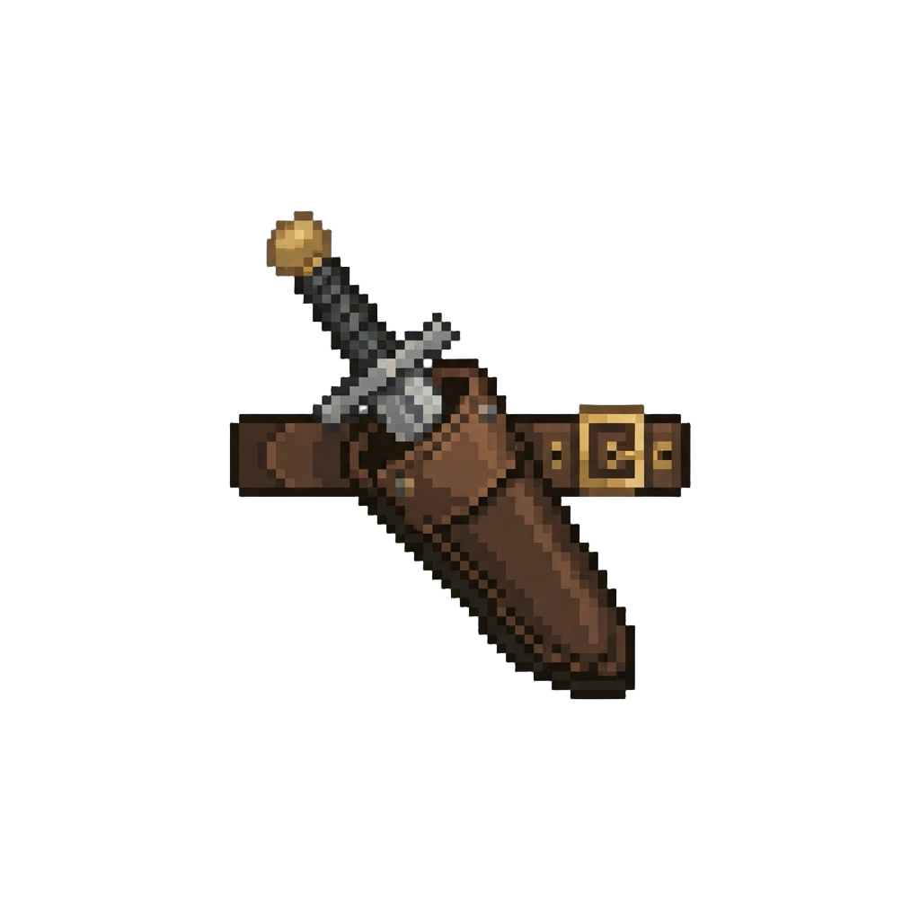 A Clean Single-handed Hilt Flip and Belt Holster
