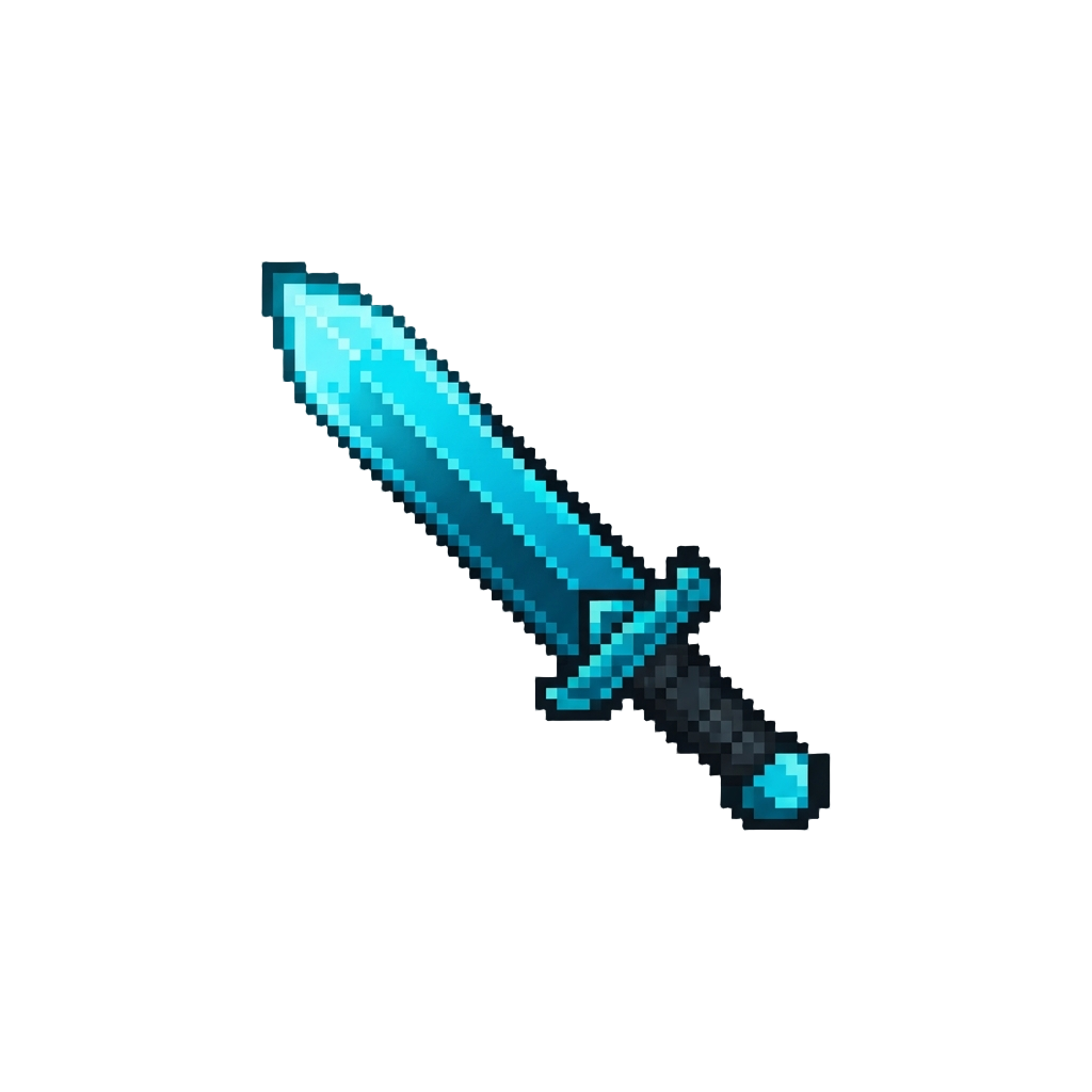 An Electric Cyan Blue Blade