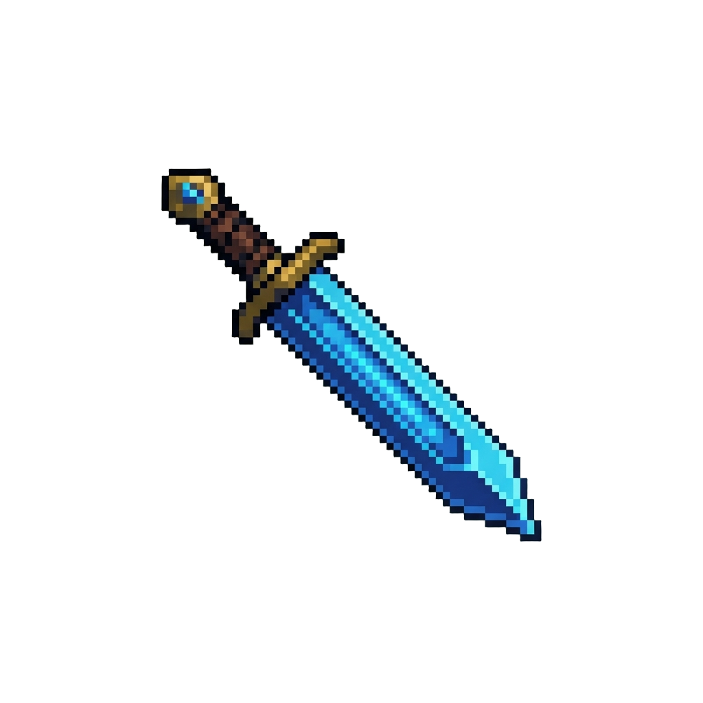 A Neon Cobalt Blue Blade