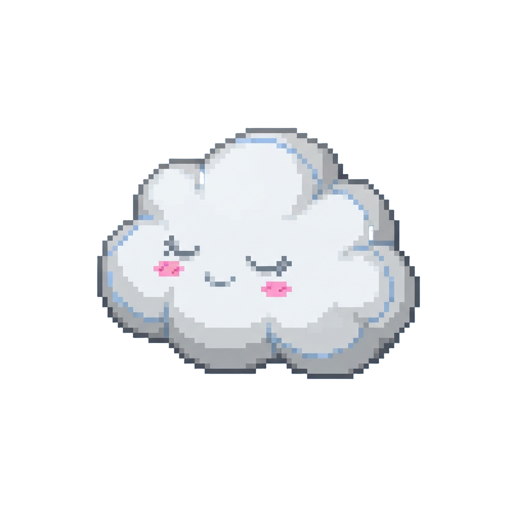 A Fluffy Cloud-shaped Pillow Plush