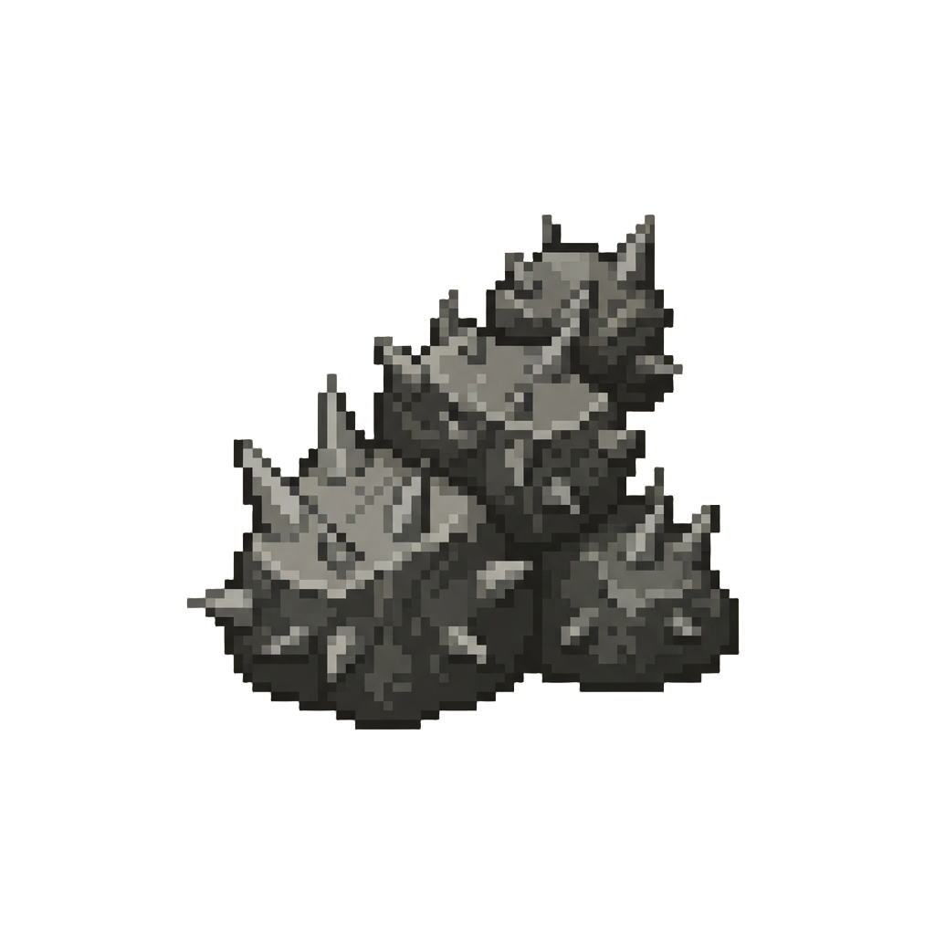 A Cascade of Spiked Boulders