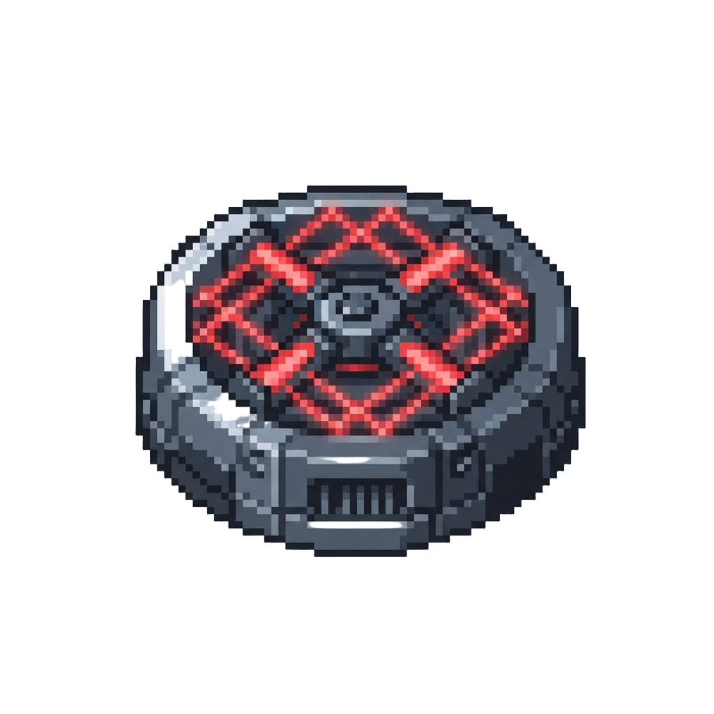 A Spinning Floor Laser Grid