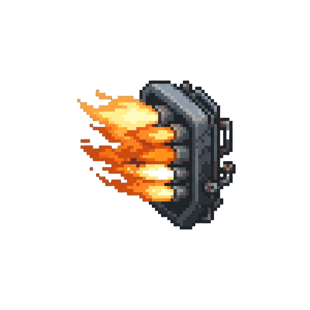 A Wall of Scorching Fiery Jets