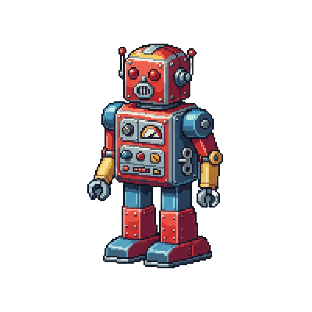 A Pristine Rare Mechanical Tin Robot From the 1960s