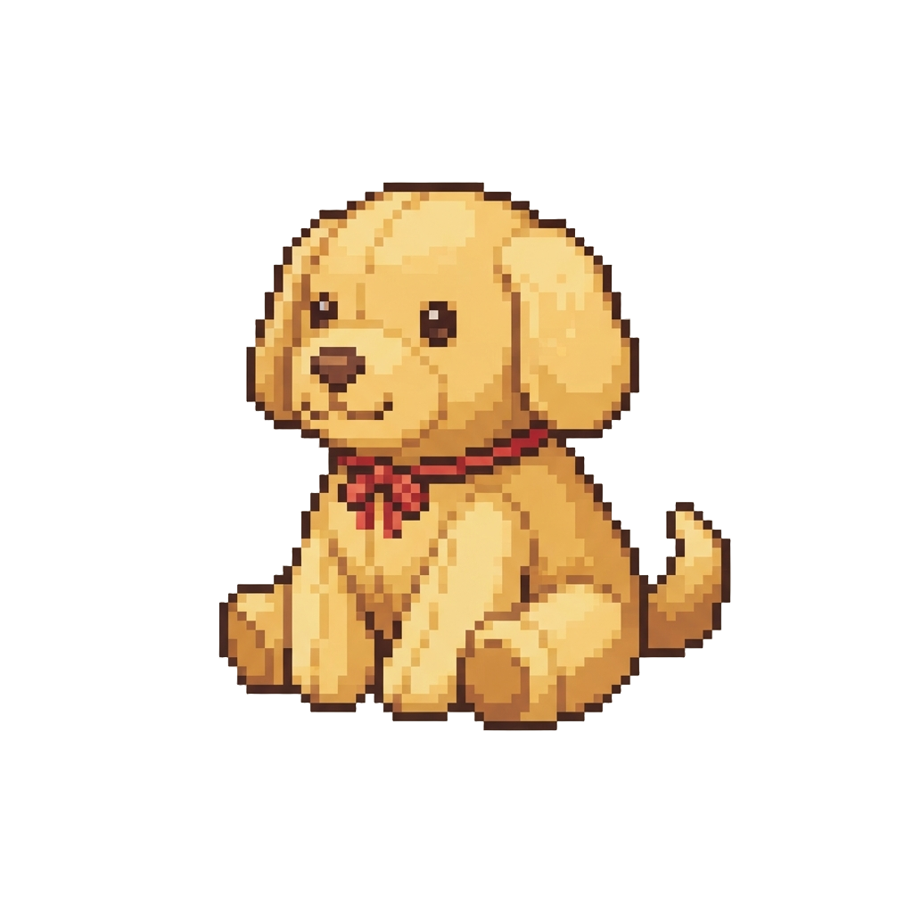 A Cute Golden Retriever Plush