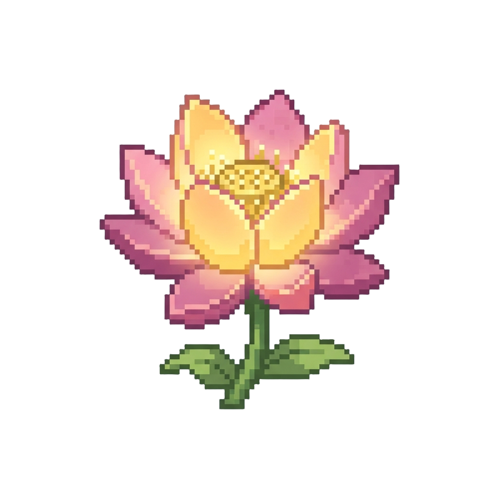 A Giant Glowing Lotus Flower