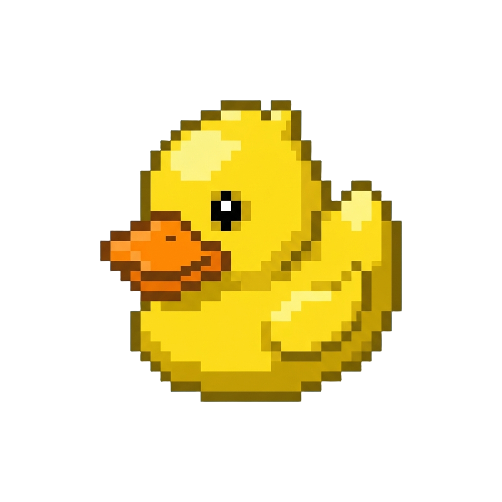 A Classic Yellow Rubber Duck Head
