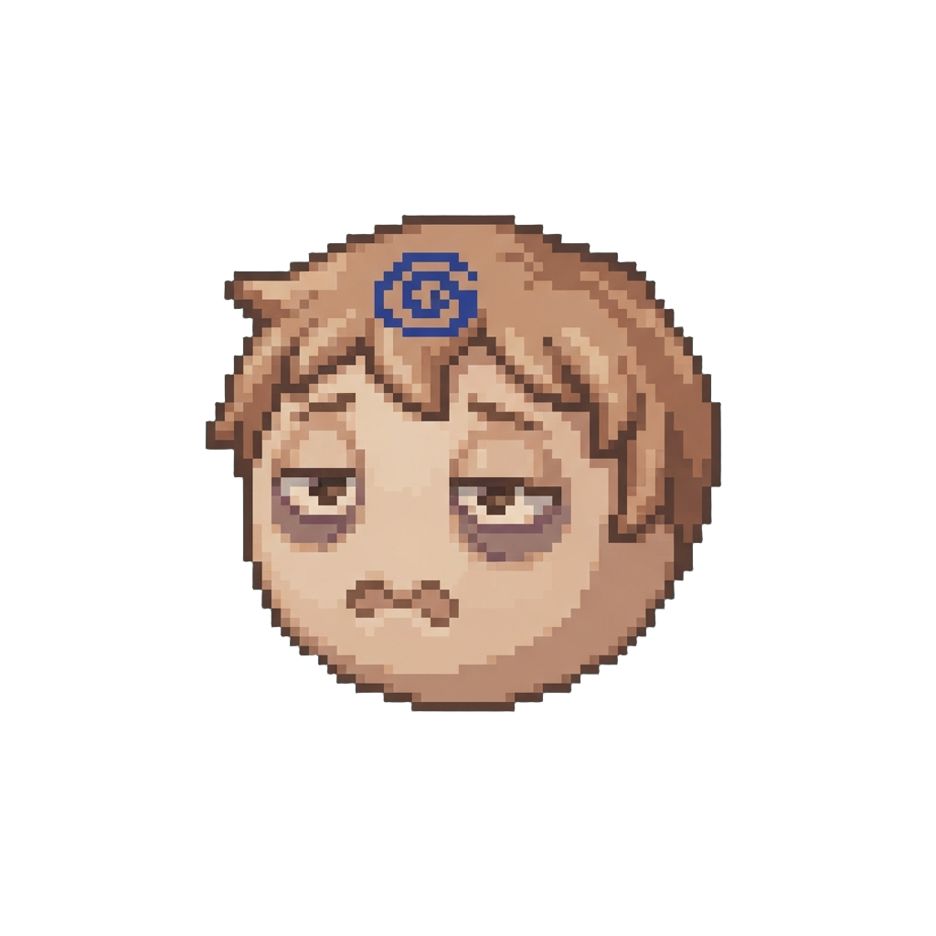A Micro-sized Classic Face with Dazed Expression
