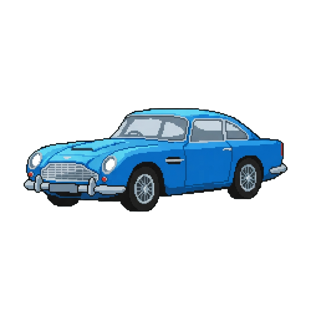A Classic Blue Aston Martin Db5