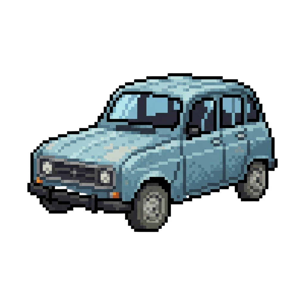 A Faded Renault 4l