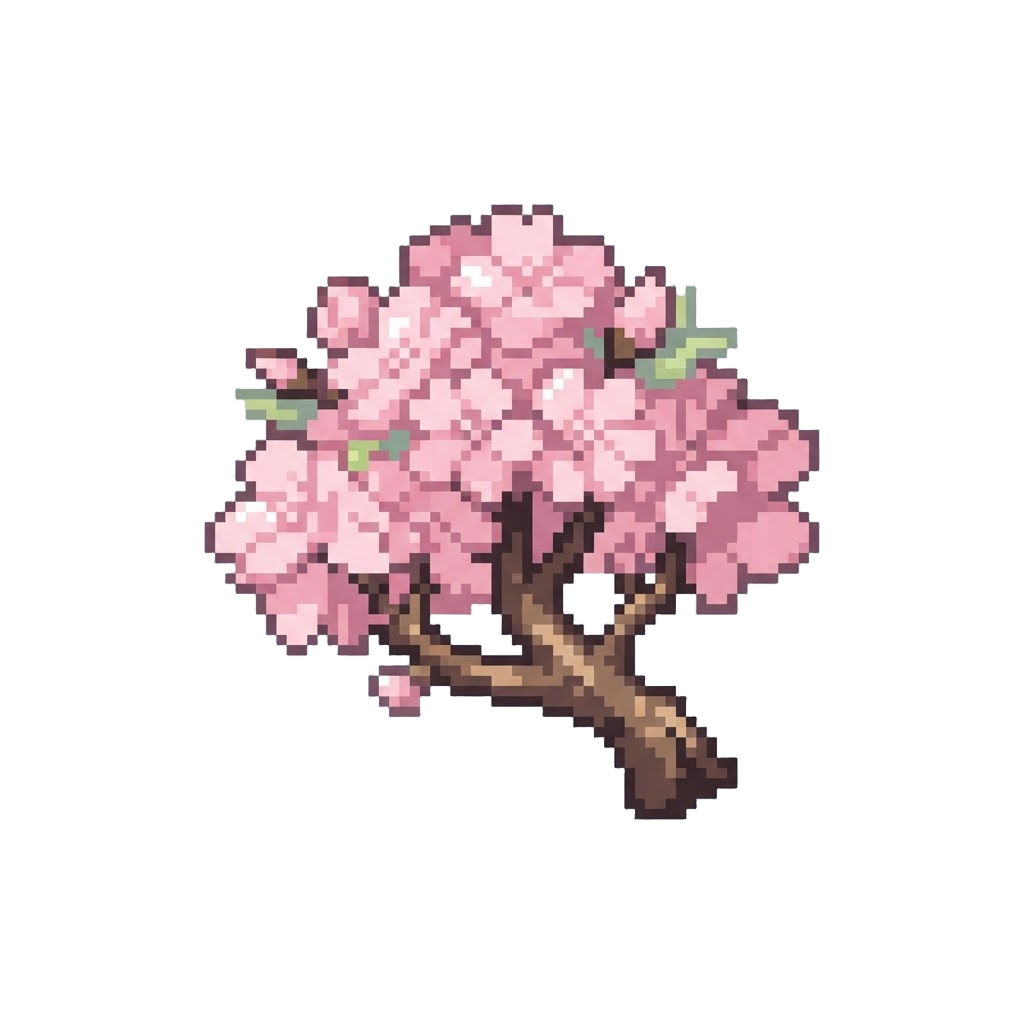 Soft Pastel Pink Cherry Blossom Canopy