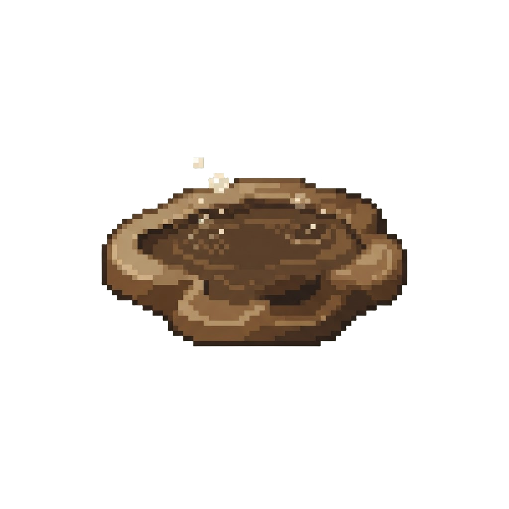 A Lukewarm Muddy Puddle with Sparse Bubbles