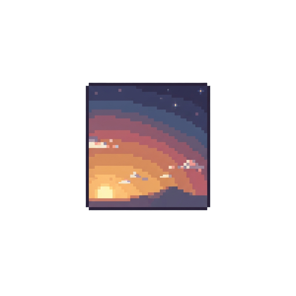 A Sweeping Open Sky View with Warm Twilight Colors