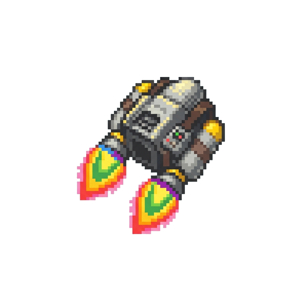 A Rainbow Aura Jetpack Surge