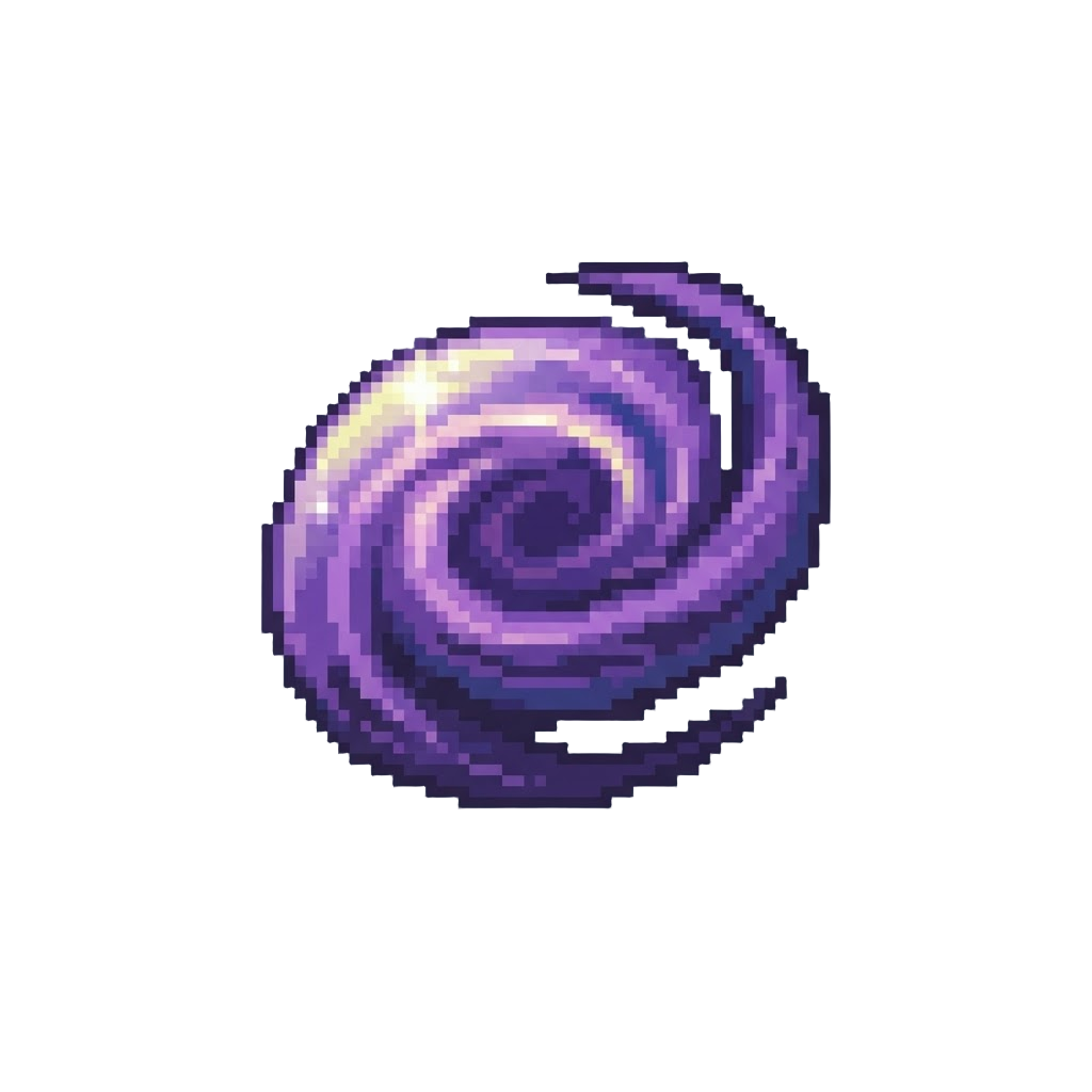 A Swirling Eddy of Purple Cosmic Gas