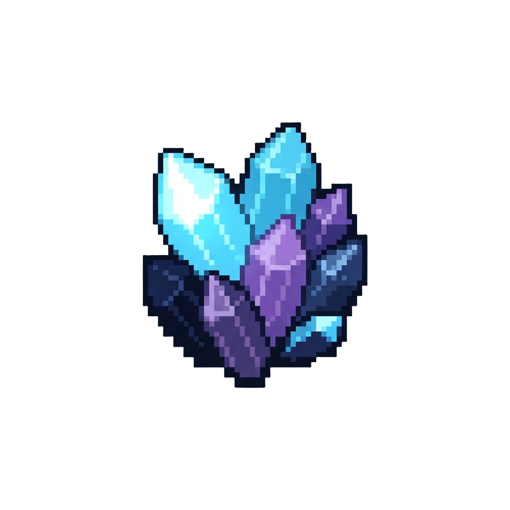 A Float of Tiny Glowing Space Crystal Shards
