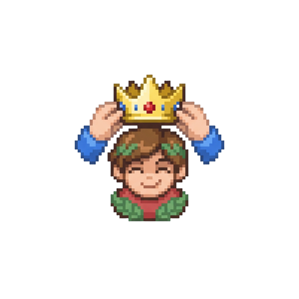 A Playful Crown-crowning Ritual