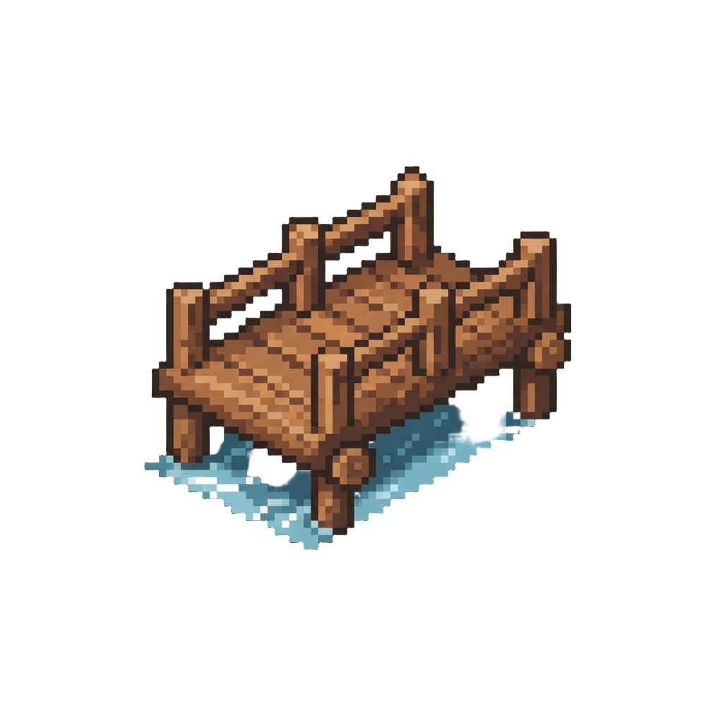 A Quiet Timber Bridge Over a Reflective Forest Stream