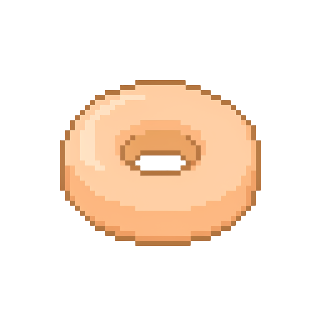 A Soft Peach Squishy Donut