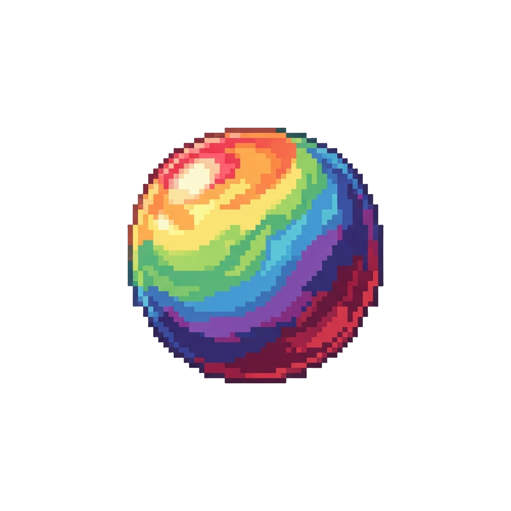 A Soft Squishy Rainbow Bounce Ball