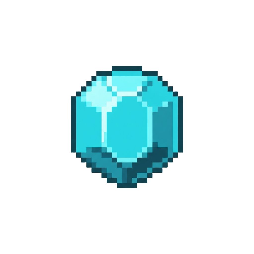 A Radiant Cyan Hyper-gem