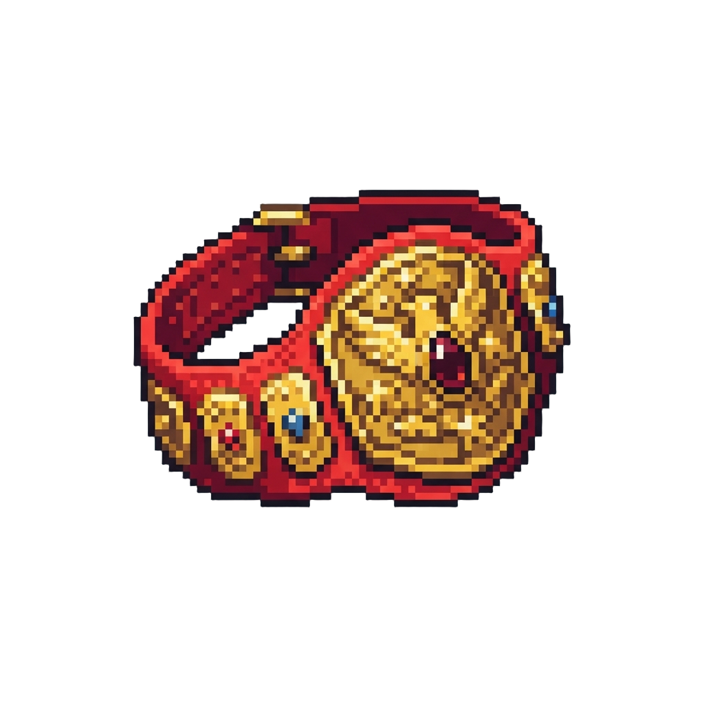 A Bright Red Championship Belt