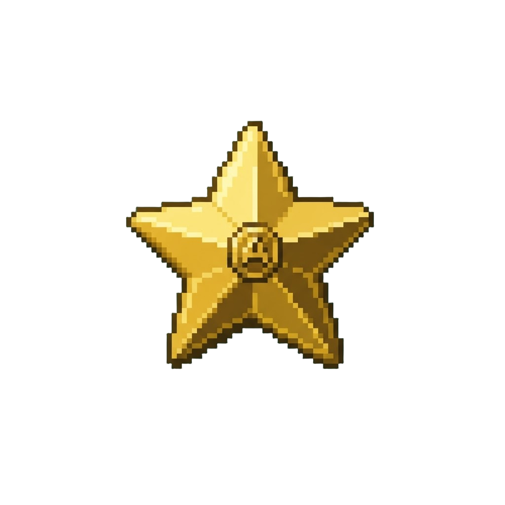 A Golden Star Badge