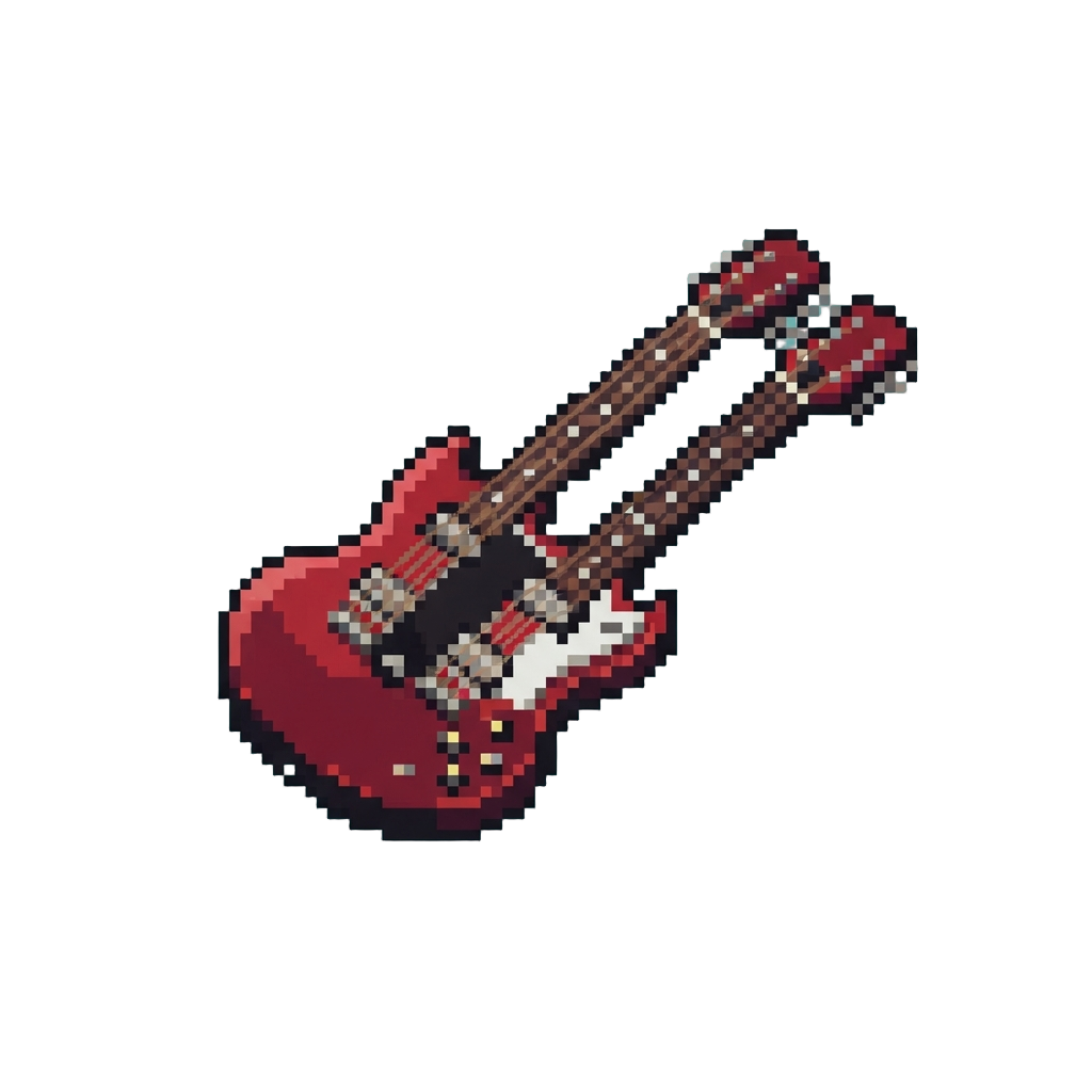 Playing a Double-necked Guitar While Floating in Zero Gravity