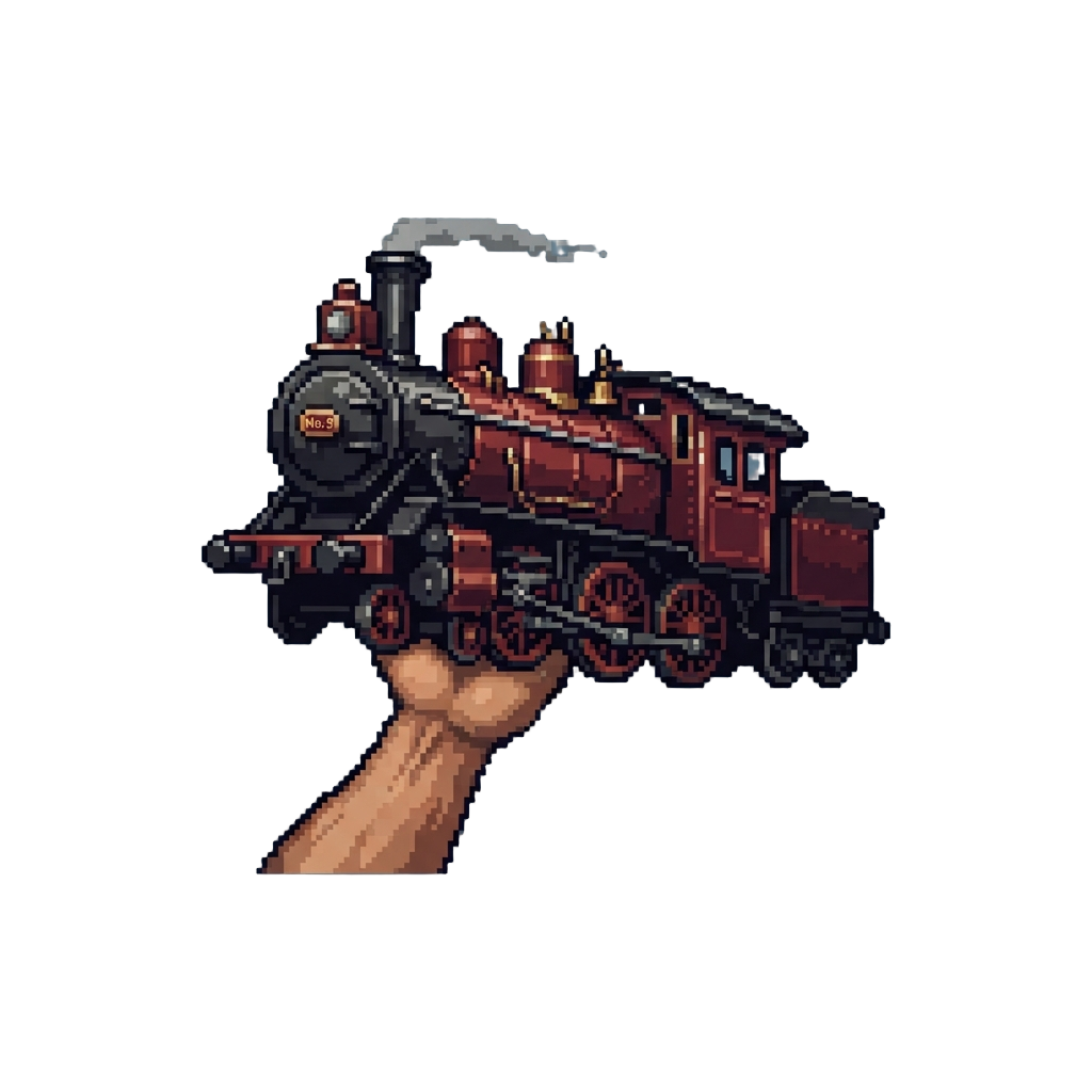 Lifting a Massive Steam Locomotive with One Hand