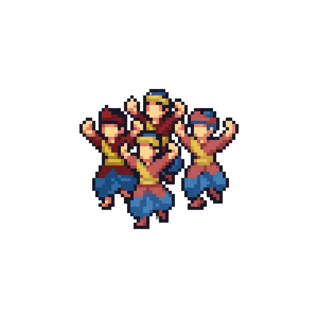 A Synchronized Group Dance by Everyone in the Background