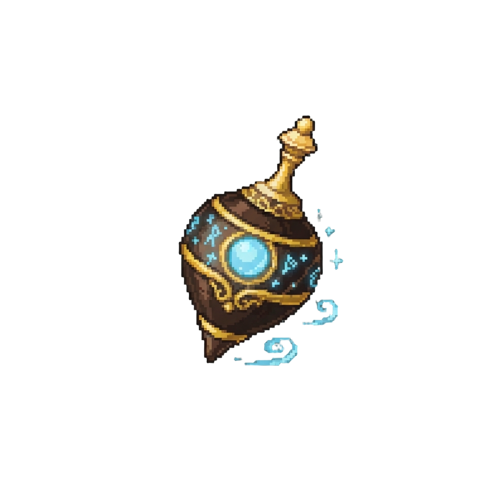 A Tiny Enchanted Levitating Top