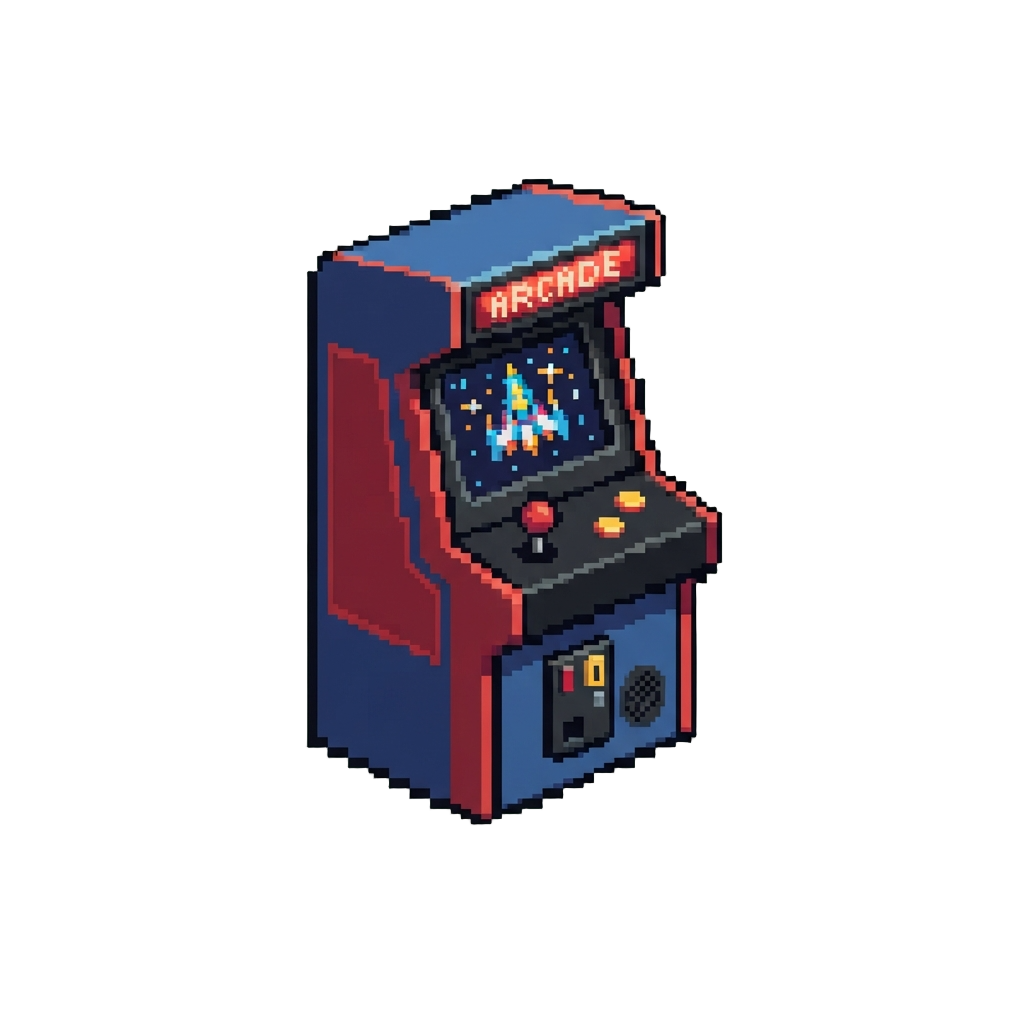 A Miniature Retro Arcade Cabinet