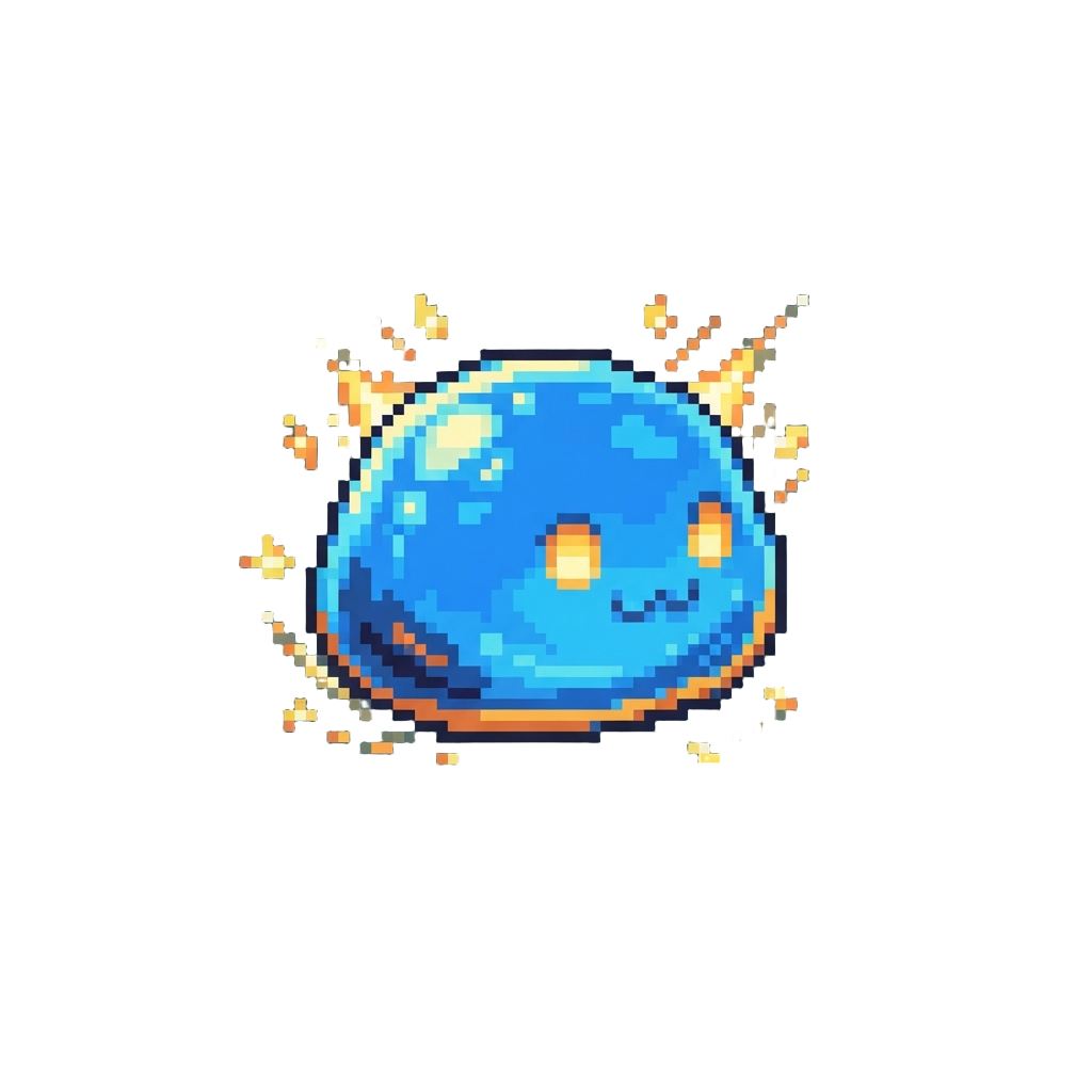 A Miniature Soft Jelly-like Spark Creature