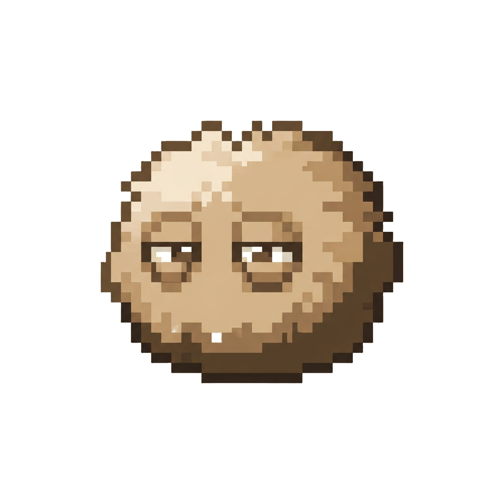 A Tiny Ball of Fluff with Blinking Sleepy Eyes