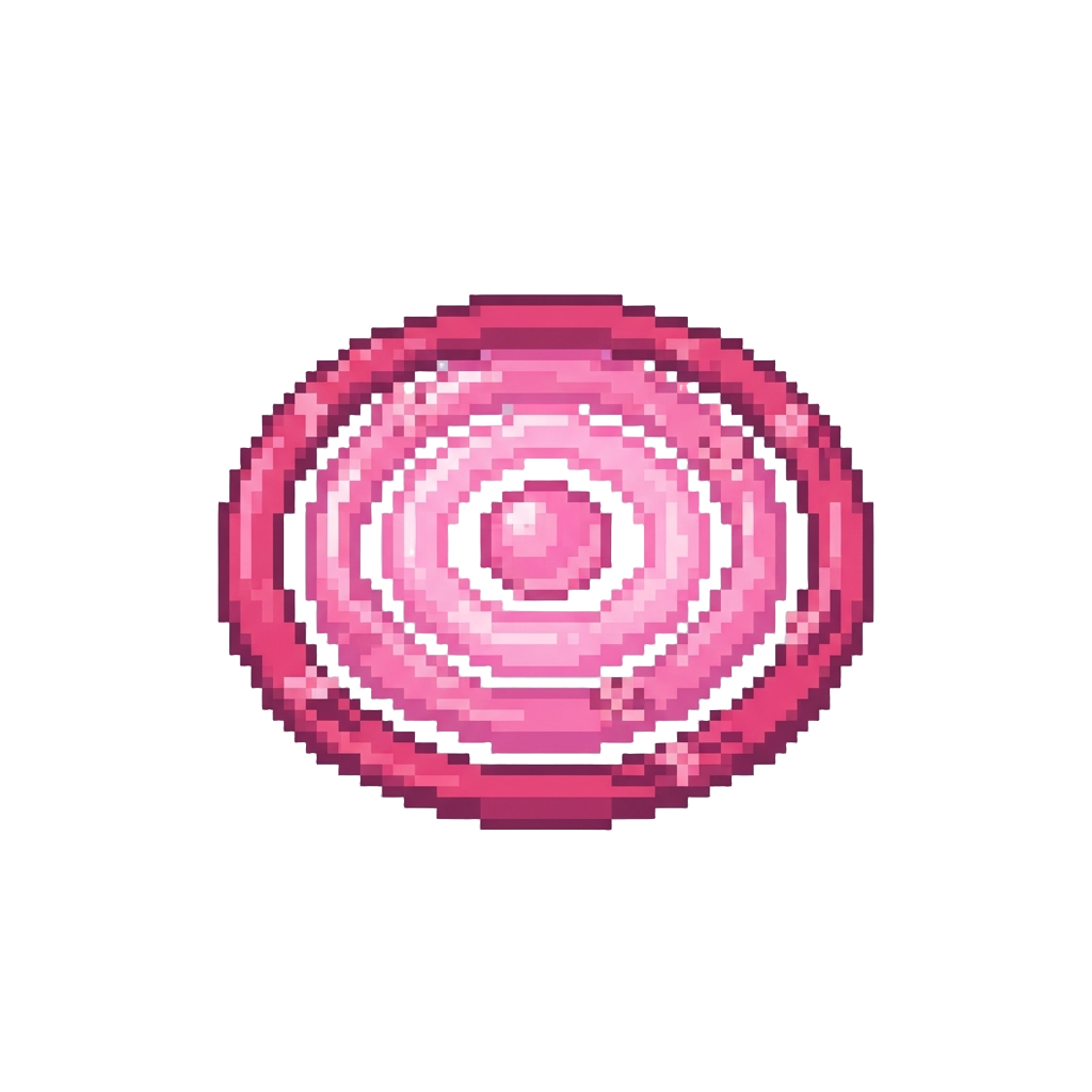 A Concentric Tidal Ring of Glowing Pink Sakura Waves Rippling Outward