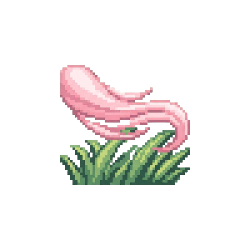A Sweeping Horizontal Wave of Soft Pink Wind Rustling the Grass