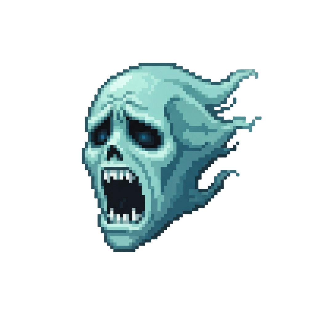 A Giant Screaming Ghost Mask