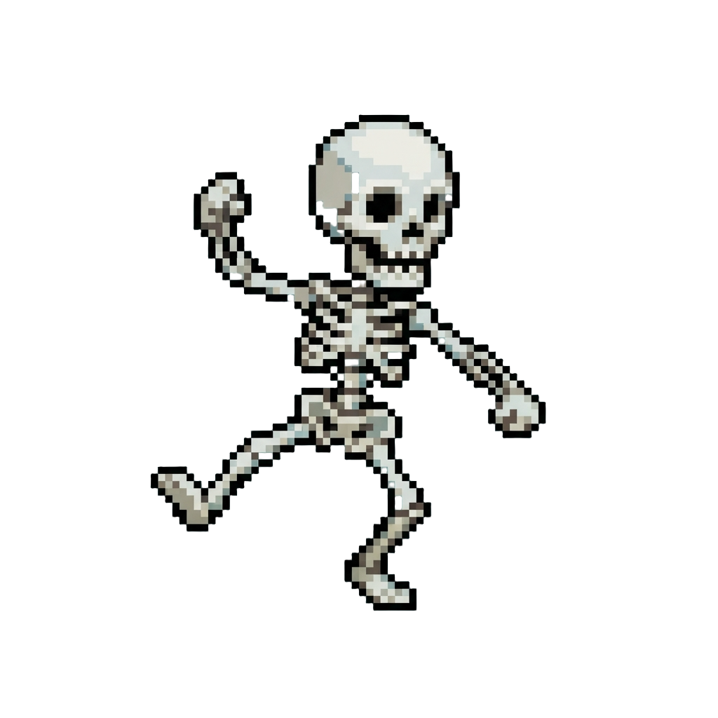 A Dancing Mini Skeleton