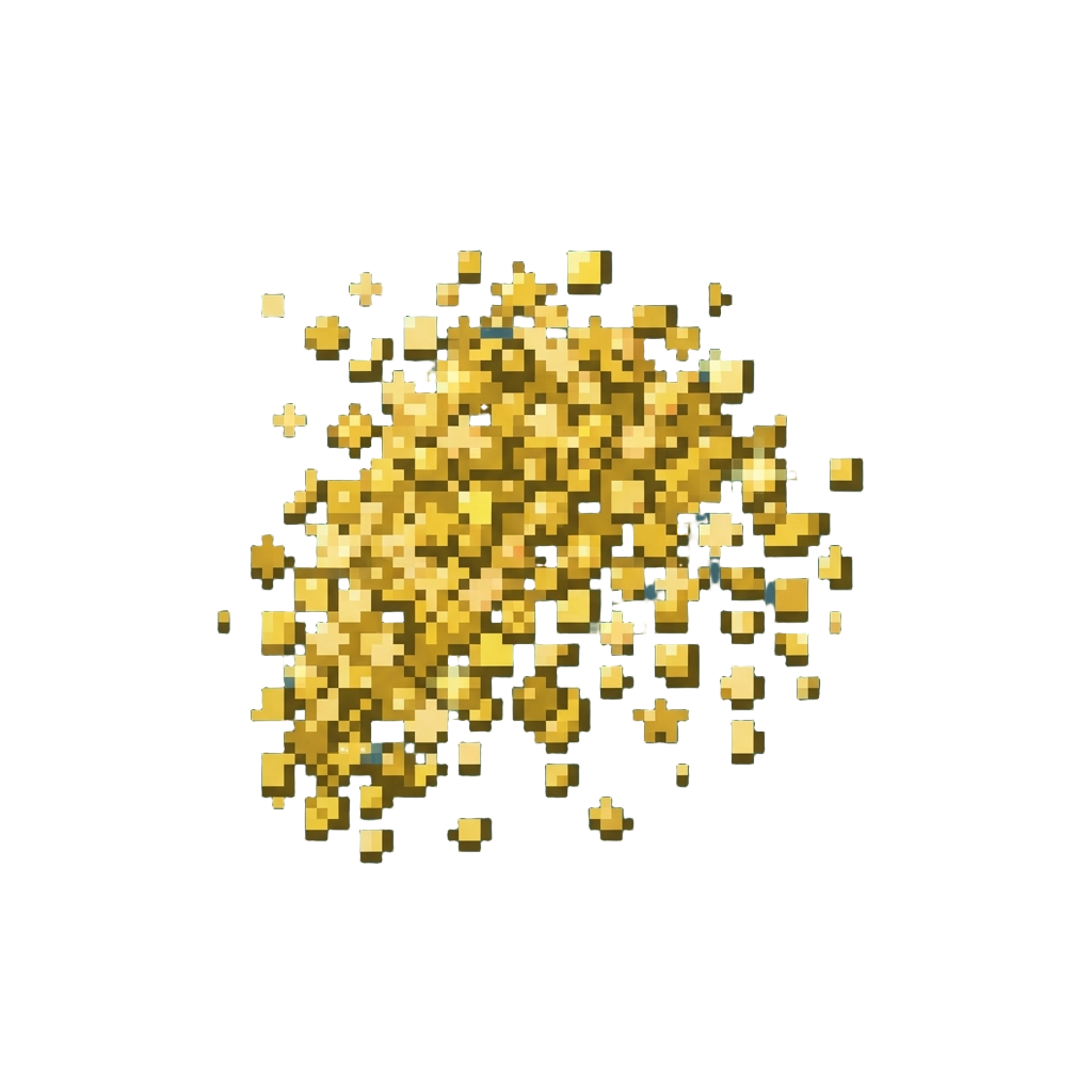 A Giant Shower of Sparkling Golden Confetti