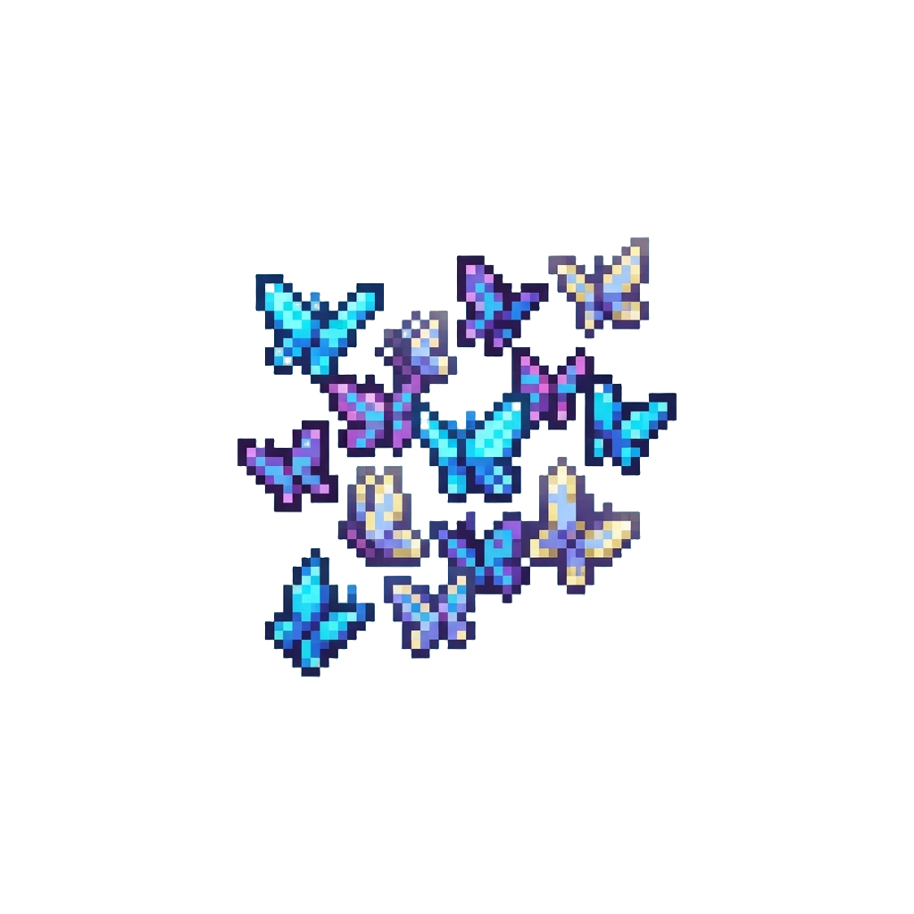 A Swarm of Harmless Glowing Space Butterflies