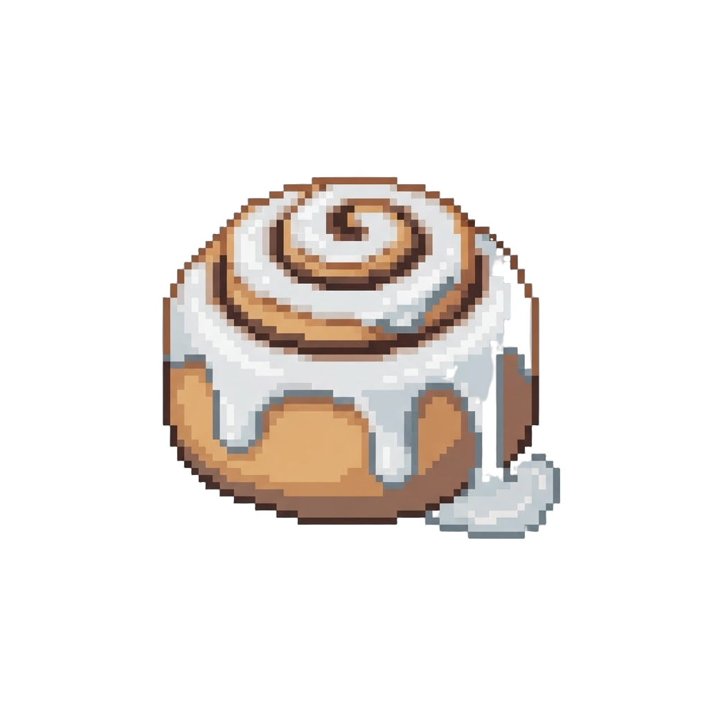 A Warm Cinnamon Roll Dripping with Glaze