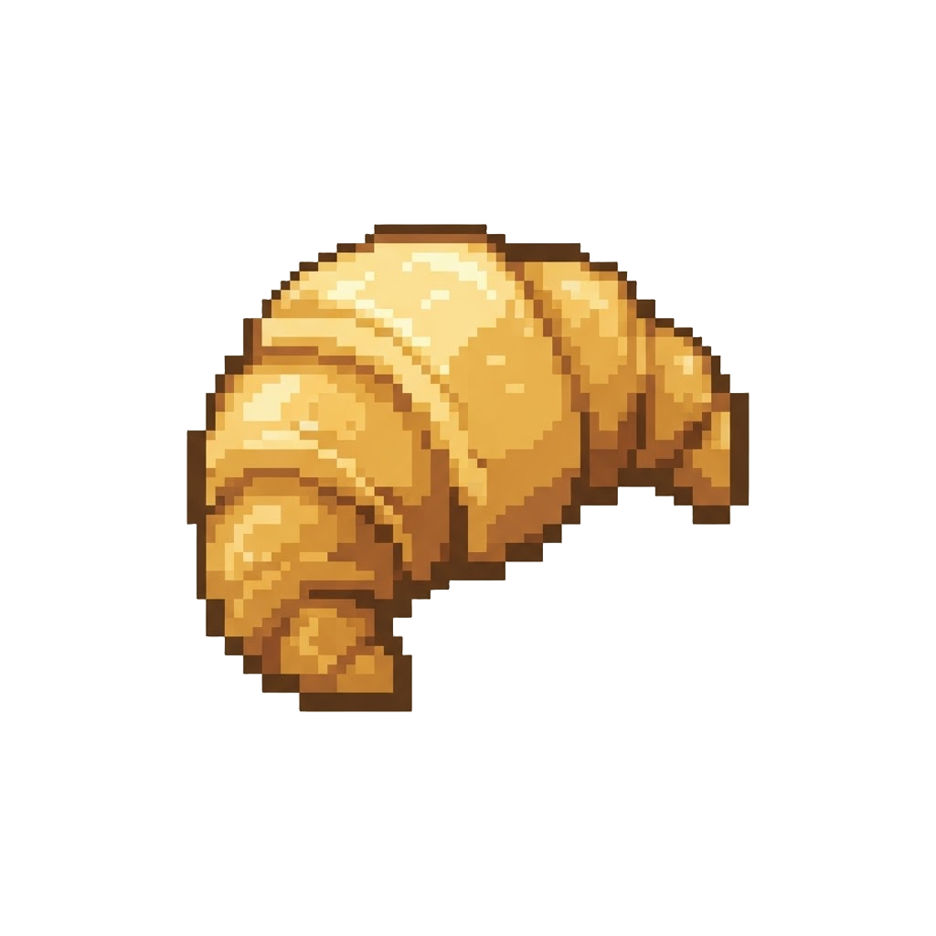 A Golden Honey Glazed Croissant