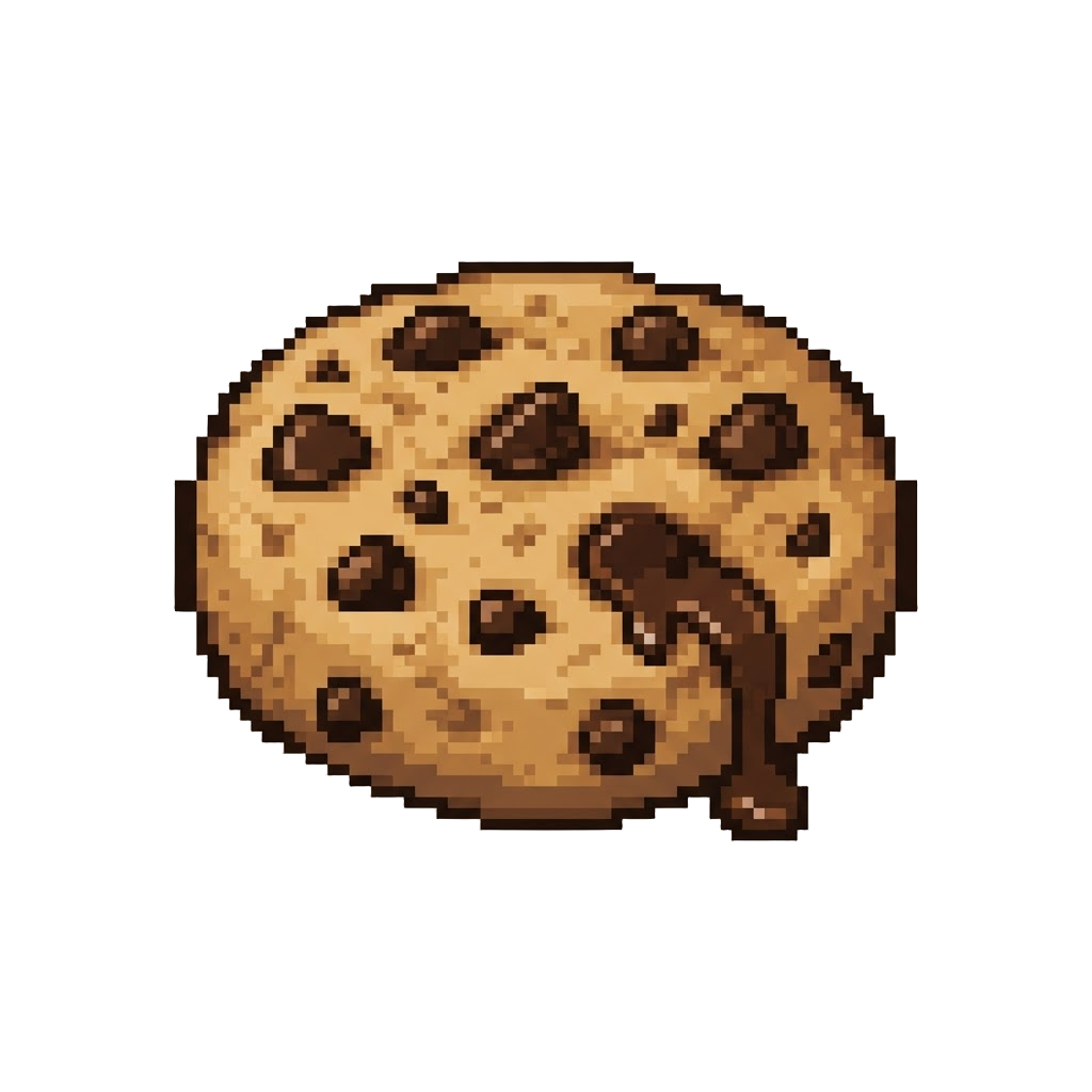 A Giant Choc-chip Cookie with Melting Chocolate