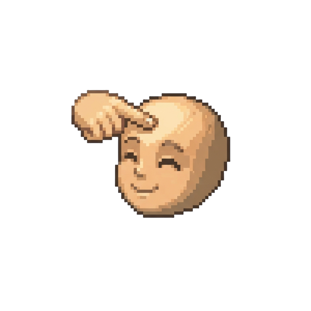 A Delicate Finger-tap Head Cuddle