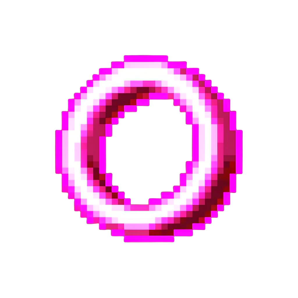A Glowing Solid Color Neon Cycle